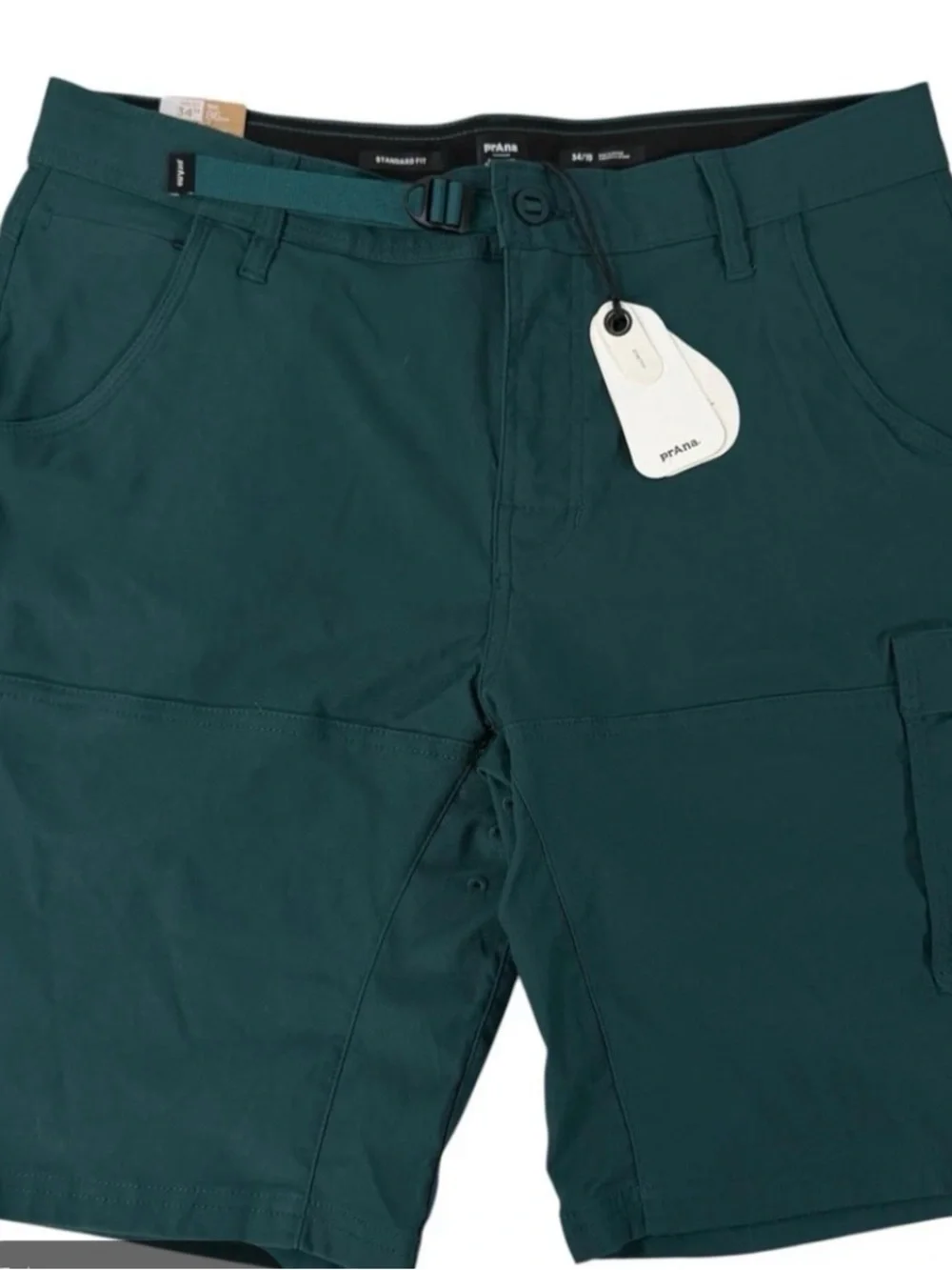 Prana Men's Deep Teal Cargo Shorts